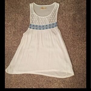 Hollister‎ Embroidered Babydoll Tank